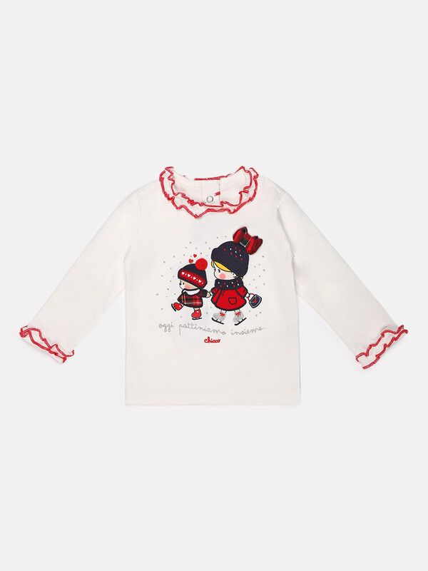 White Printed T-Shirt image number 0